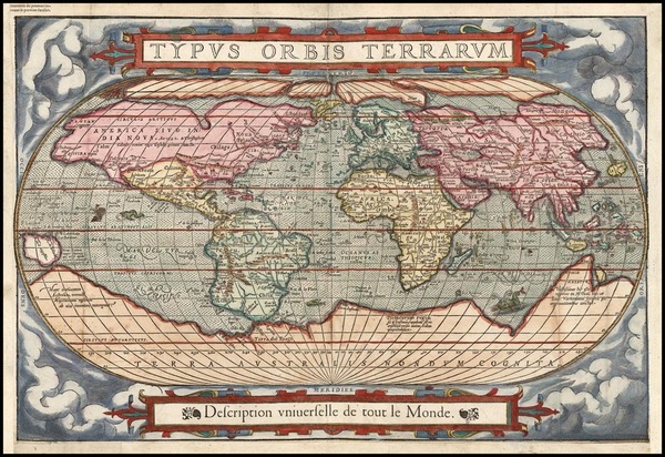 44-World and World Map By Francois De Belleforest