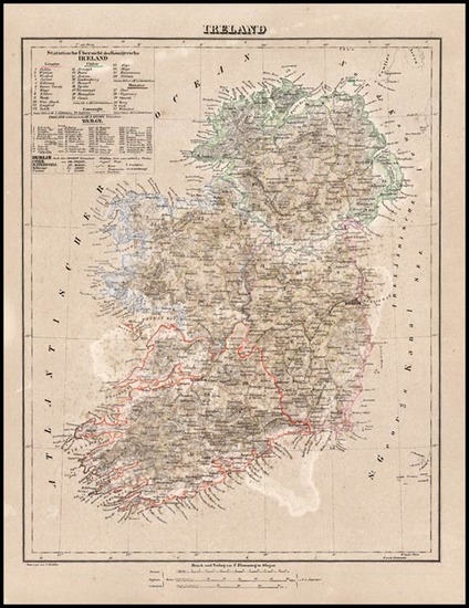 67-Europe and British Isles Map By Carl Flemming