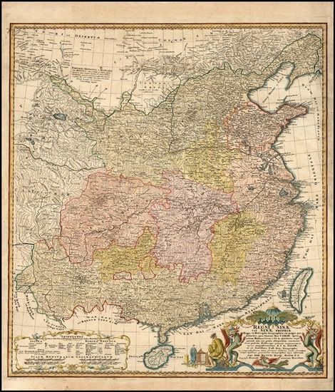 55-Asia, China, Central Asia & Caucasus and Russia in Asia Map By Johann Matthaus Haas