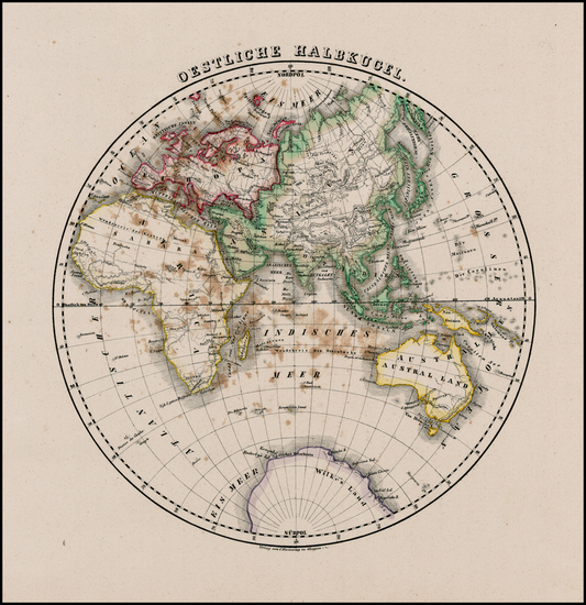 70-World and Eastern Hemisphere Map By Carl Flemming