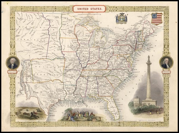 39-United States Map By John Tallis