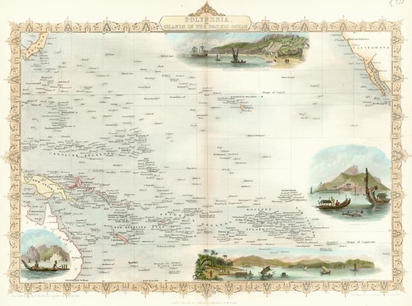 18-World, Australia & Oceania, Pacific, Oceania, Hawaii and Other Pacific Islands Map By John 