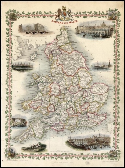 4-Europe and British Isles Map By John Tallis