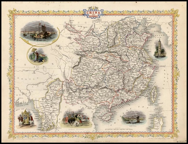 25-Asia, China and Southeast Asia Map By John Tallis