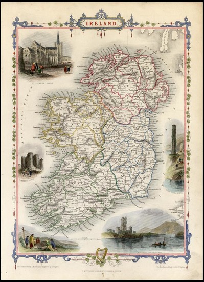 56-Europe and British Isles Map By John Tallis