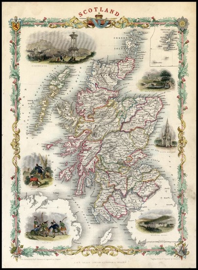 41-Europe and British Isles Map By John Tallis