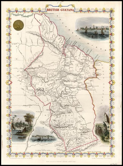 26-South America Map By John Tallis