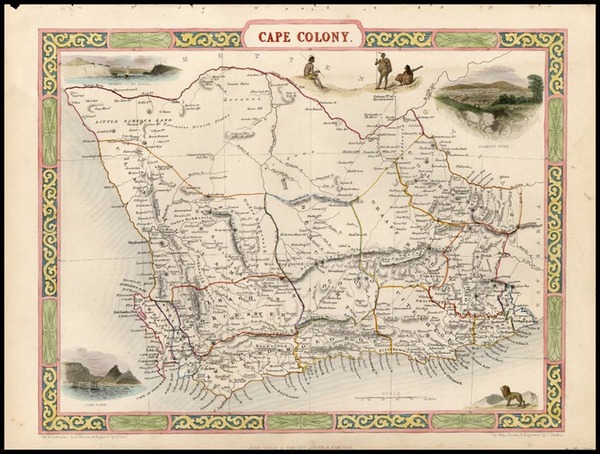 20-Africa and South Africa Map By John Tallis