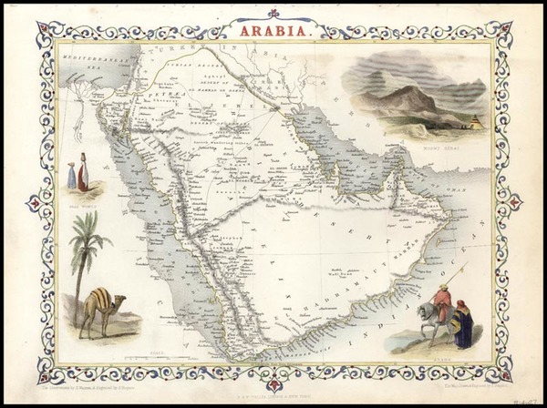 19-Asia and Middle East Map By John Tallis