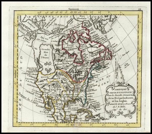 4-North America Map By Jean-Baptiste Nolin