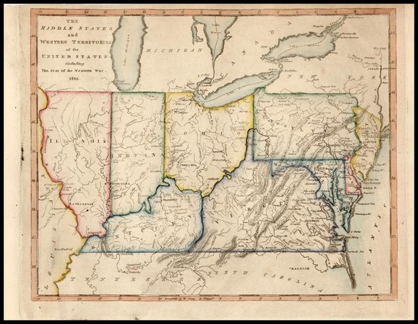 19-Mid-Atlantic, Southeast and Midwest Map By Carey  &  Warner