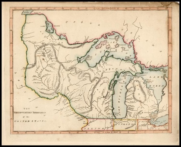 80-Midwest and Plains Map By Carey  &  Warner