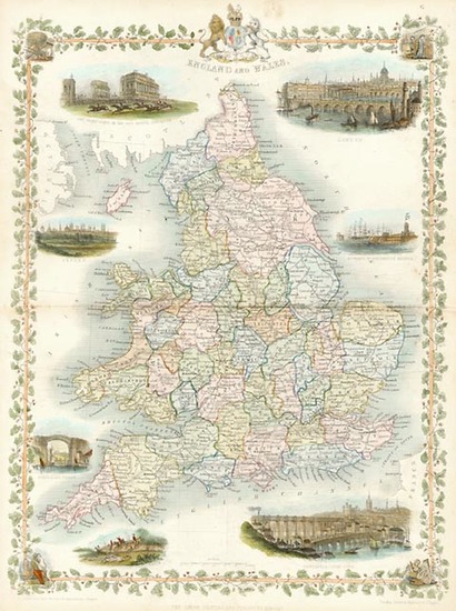 83-Europe and British Isles Map By John Tallis