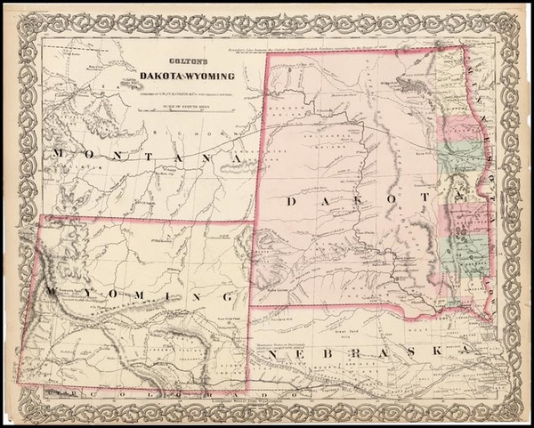 52-Plains and Rocky Mountains Map By G.W.  & C.B. Colton