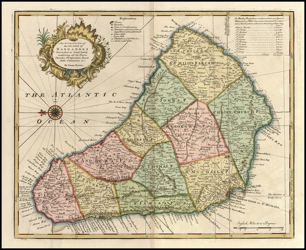 2-Caribbean Map By Emanuel Bowen