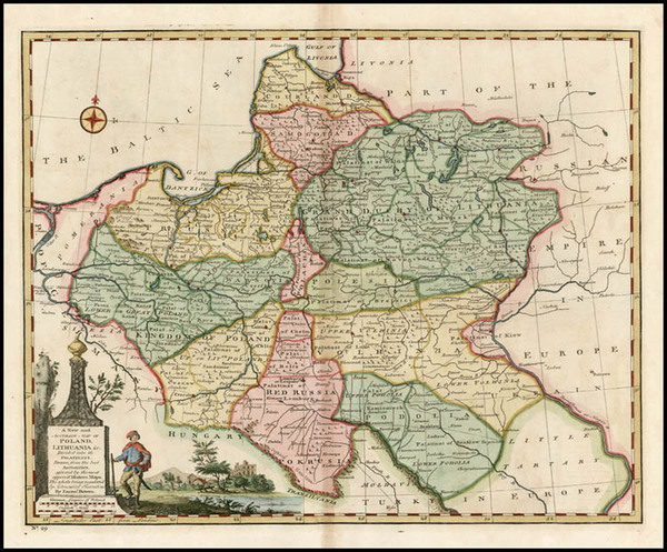 22-Europe, Poland, Russia and Baltic Countries Map By Emanuel Bowen