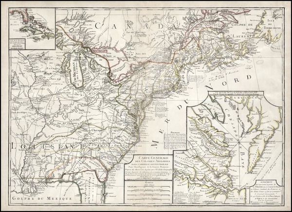 32-United States, Mid-Atlantic and Southeast Map By Rene Phelippeaux