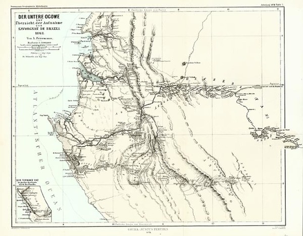 43-Africa and West Africa Map By Augustus Herman Petermann