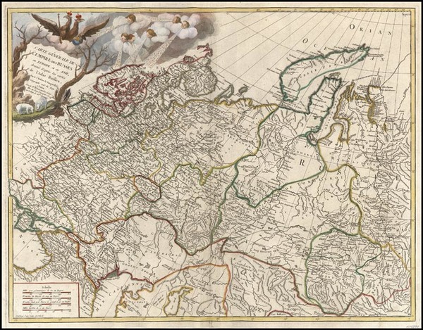 84-Europe, Russia, Asia, Central Asia & Caucasus and Russia in Asia Map By Charles Francois De