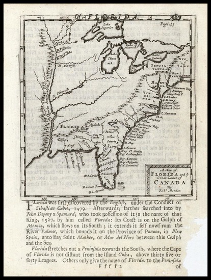 93-United States, Mid-Atlantic, Southeast and Midwest Map By Robert Morden