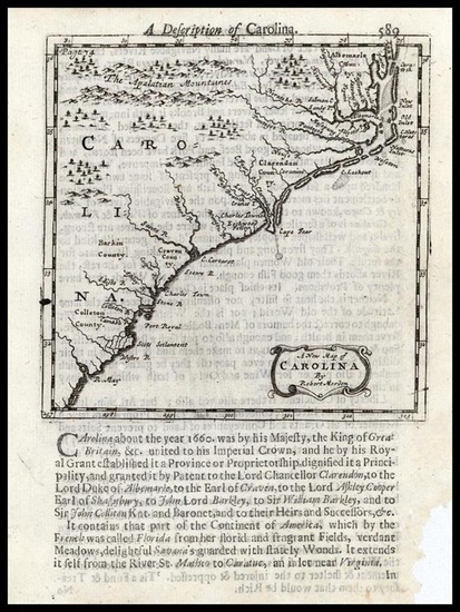 91-Southeast Map By Robert Morden