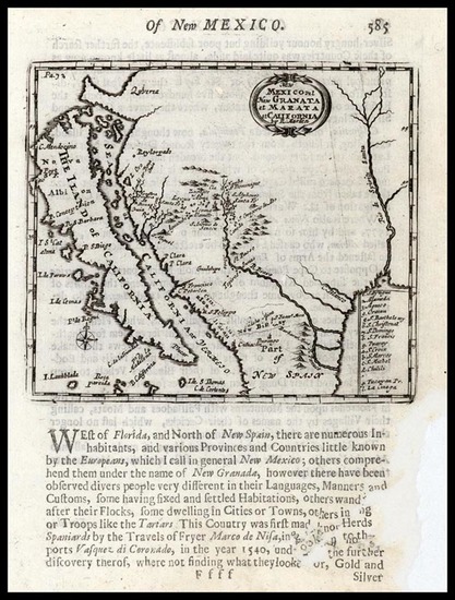 22-Texas, Southwest, Mexico and California Map By Robert Morden