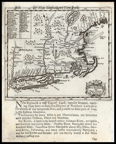 13-New England Map By Robert Morden