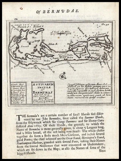 43-Atlantic Ocean and Caribbean Map By Robert Morden