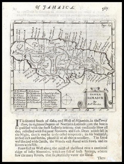 21-Caribbean Map By Robert Morden