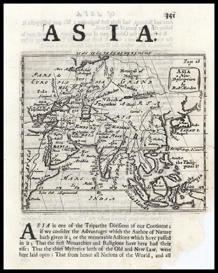 38-Asia and Asia Map By Robert Morden