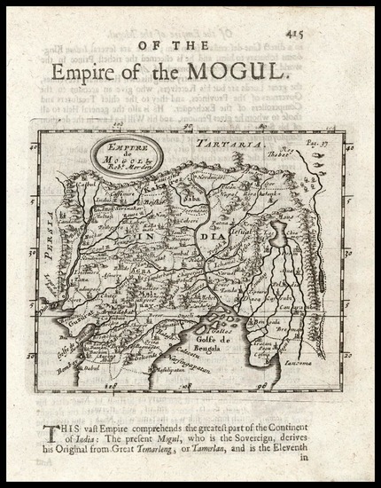 92-Asia, India and Central Asia & Caucasus Map By Robert Morden