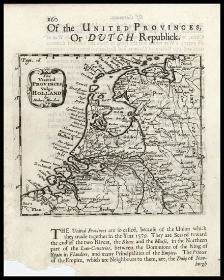 29-Netherlands Map By Robert Morden