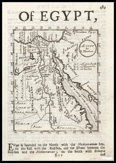 0-Egypt Map By Robert Morden