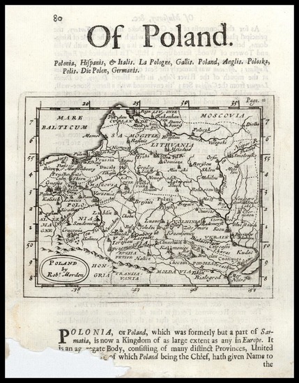 12-Europe, Poland, Russia, Hungary and Baltic Countries Map By Robert Morden