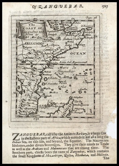 0-Africa and East Africa Map By Robert Morden