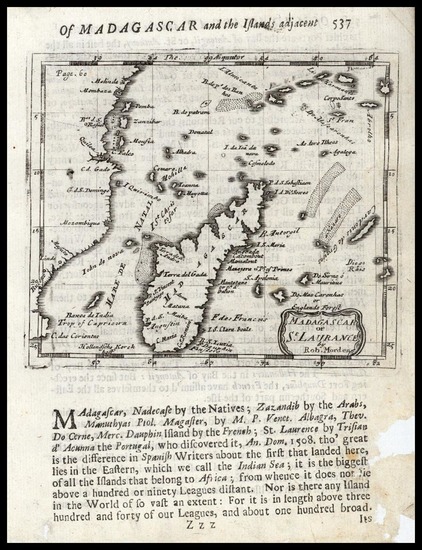 12-Africa and East Africa Map By Robert Morden