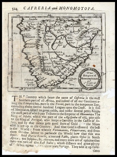 64-Africa and West Africa Map By Robert Morden