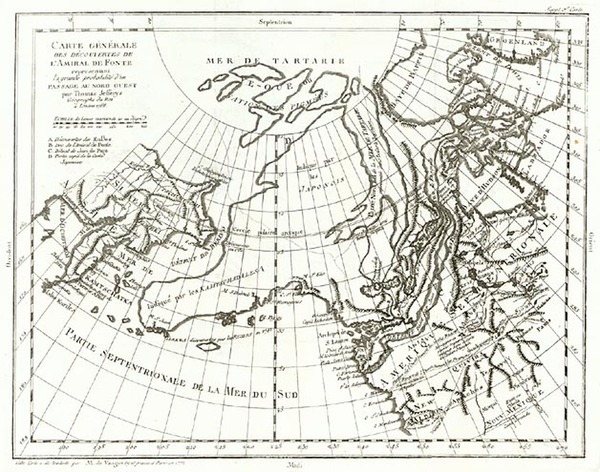 3-World, Polar Maps, North America and Canada Map By Denis Diderot / Didier Robert de Vaugondy