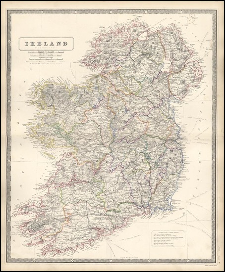 17-Europe and British Isles Map By Alexander Keith Johnston