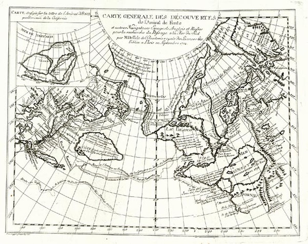 14-World, Polar Maps, Alaska and Canada Map By Denis Diderot / Didier Robert de Vaugondy
