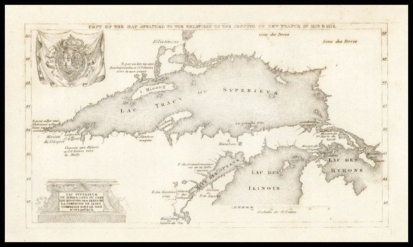 60-Midwest and Canada Map By Claude Dablon / Harper Brothers