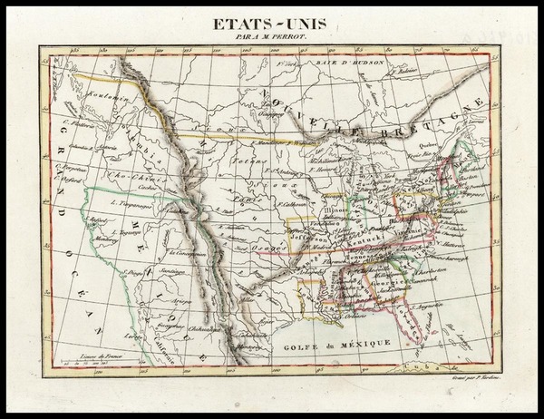 4-United States, Midwest and Plains Map By Aristide Michel Perrot