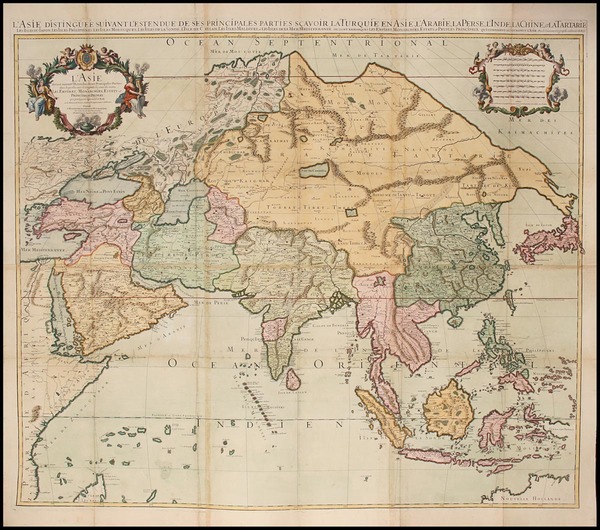 38-Asia, Asia, China, Southeast Asia and Middle East Map By Alexis-Hubert Jaillot