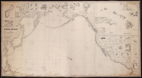 45-World, Hawaii, Pacific and California Map By James Imray & Son