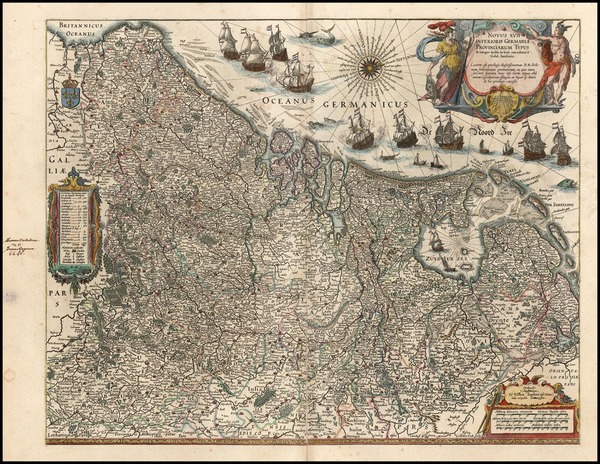 85-Europe and Netherlands Map By Willem Janszoon Blaeu