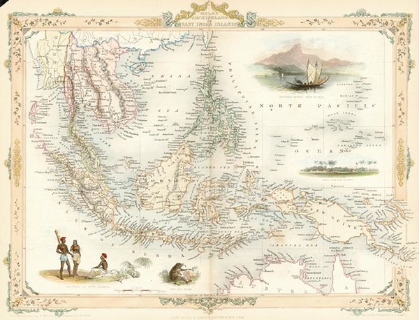 16-Asia, Southeast Asia and Philippines Map By John Tallis