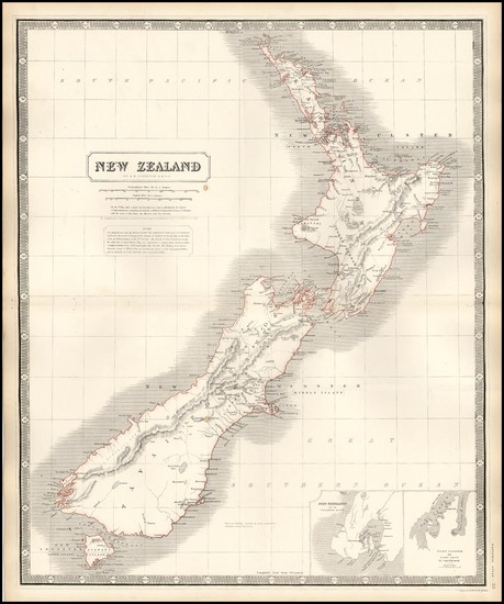 39-Australia & Oceania and New Zealand Map By W. & A.K. Johnston