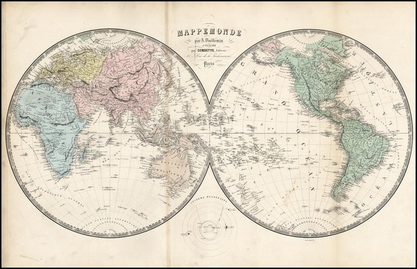34-World, World and Celestial Maps Map By Alexandre Vuillemin