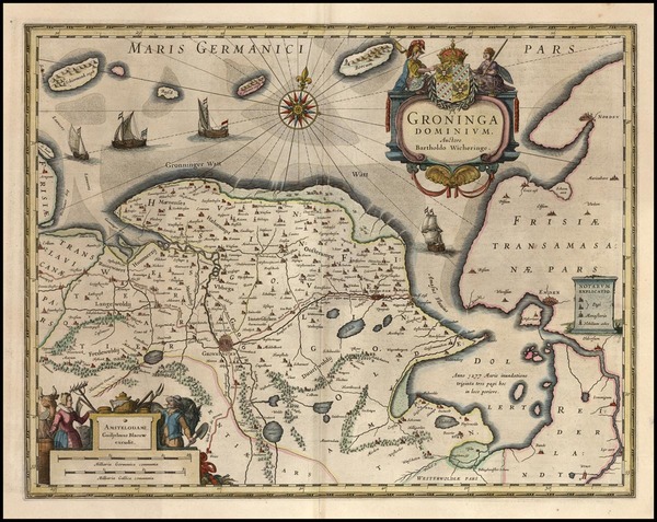 14-Europe and Netherlands Map By Willem Janszoon Blaeu