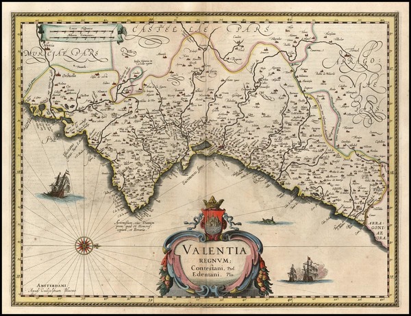 82-Europe and Spain Map By Willem Janszoon Blaeu